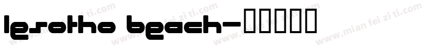 lesotho beach字体转换
